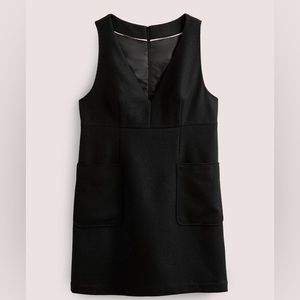 V-neck mini shift dress